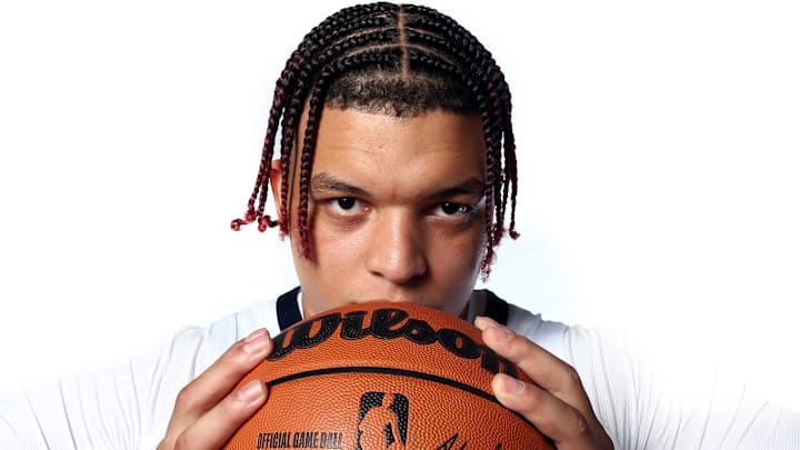 Boston Celtics forward Kenneth Lofton Jr. (6) during media day during his time with the Memphis Grizzlies. 