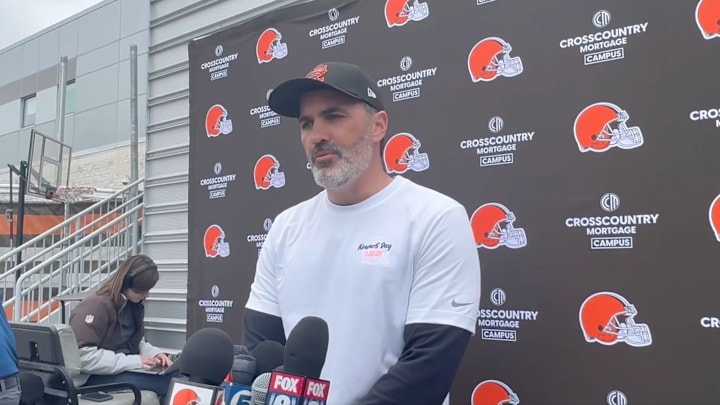 Cleveland Browns head coach Kevin Stefanski on May 28, 2025. Cleveland Browns head coach Kevin Stefanski on May 28, 2025.