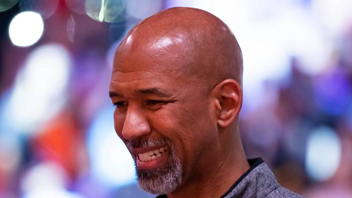 Apr 25, 2023; Phoenix, Arizona, USA; Phoenix Suns head coach Monty Williams against the Los Angeles Clippers during game five of the 2023 NBA playoffs at Footprint Center. Mandatory Credit: Mark J. Rebilas-Imagn Images