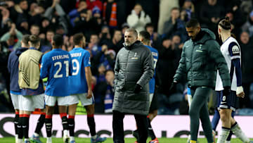 Ange after the final whistle 