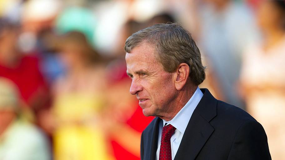 PGA Tour commissioner Tim Finchem on the tee of the 17th hole during the final round of the 2011 Players Championship. 