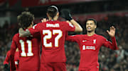 El tridente titular del Liverpool