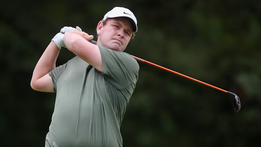 Robert MacIntyre plays during the second round of the 2025 Tour Championship.