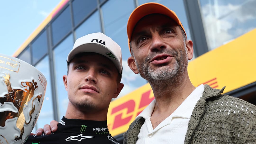 Lando Norris and his father, Adam Norris