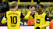 Julian Brandt und Jamie Gittens