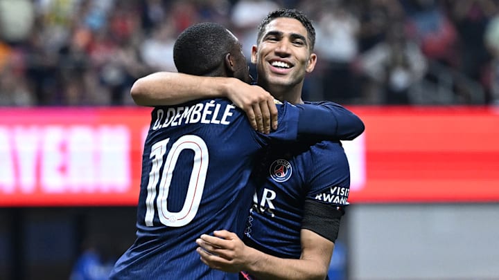 Ousmane Dembélé a inscrit un but dans les derniers instants face aux Bavarois. Ousmane Dembélé a inscrit un but dans les derniers instants face aux Bavarois.