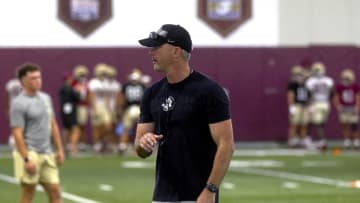 Florida State football players participate in practice on Wednesday, Aug. 14