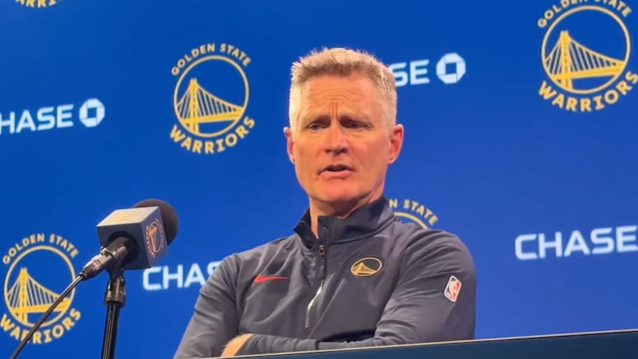 Golden State Warriors head coach Steve Kerr on May 16, 2025. | Anthony Slater / X / Screenshot