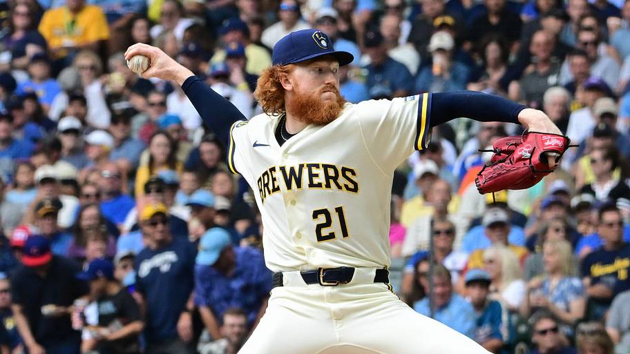Milwaukee Brewers starting pitcher Dustin May