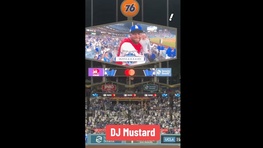 DJ Mustard, world series, dodger stadium, mlb