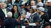 Jalen Hurts dirigió la ofensiva de los Eagles en el Super Bowl 