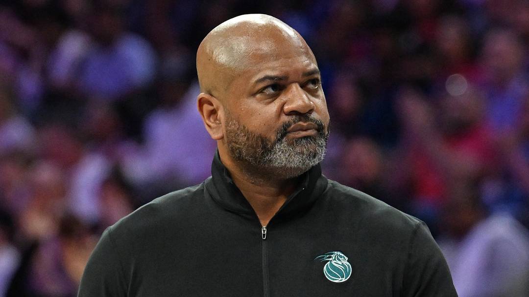 Apr 4, 2026; Philadelphia, Pennsylvania, USA; Detroit Pistons head coach J.B. Bickerstaff against the Philadelphia 76ers during the first half at Xfinity Mobile Arena. Mandatory Credit: Eric Hartline-Imagn Images