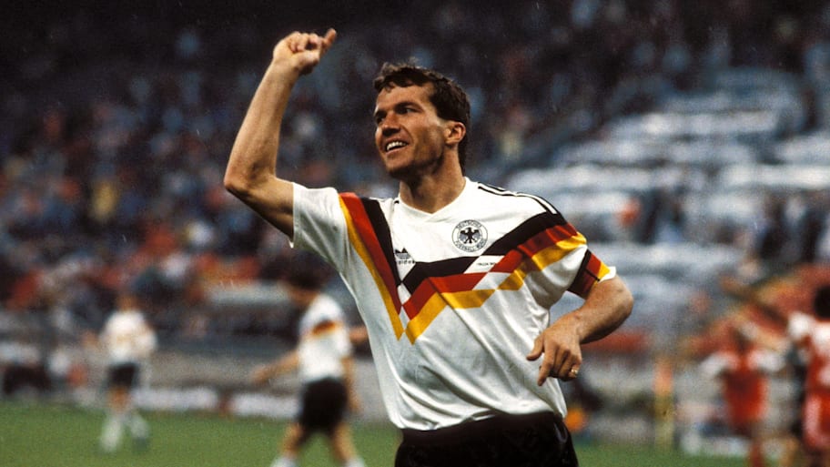 Lothar Matthäus at the 1990 World Cup.