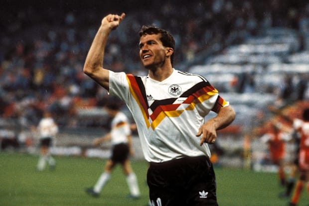 Lothar Matthäus at the 1990 World Cup.