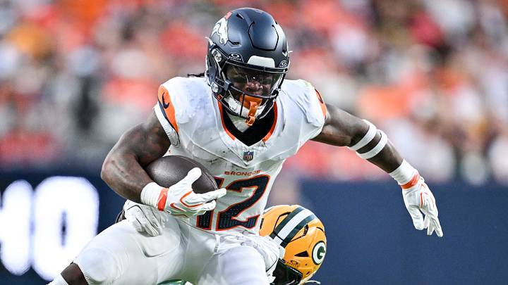 Denver Broncos running back RJ Harvey