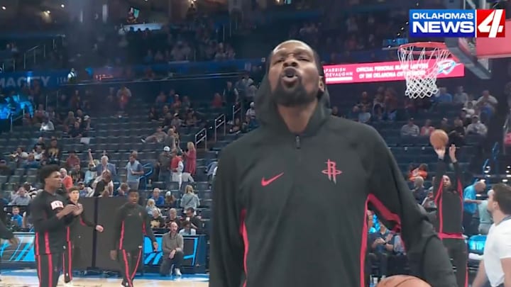 This is Durant's first season with the Rockets.