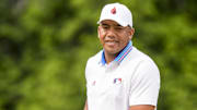 Jhonattan Vegas thanked a bunker rake on Friday at the PGA Championship.