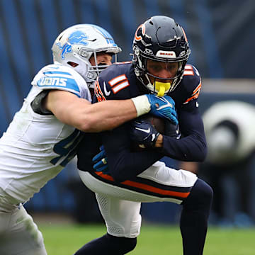 Detroit Lions linebacker Jack Campbell (46) 