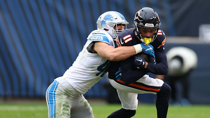 Detroit Lions linebacker Jack Campbell (46) 