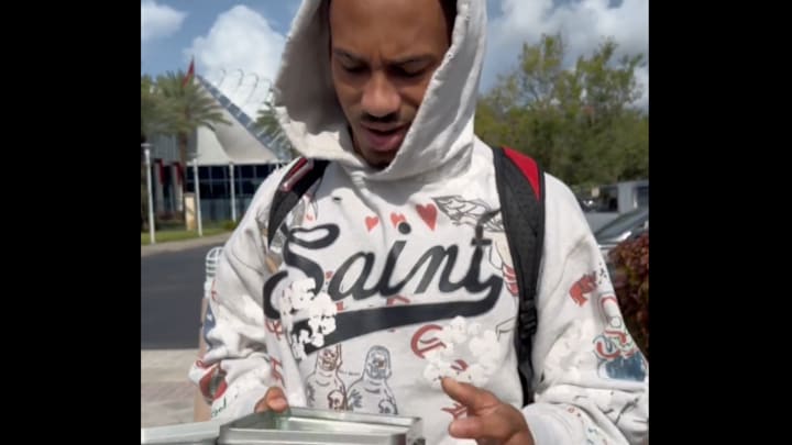 The Tampa Bay team reported to training camp at AdventHealth Training Center on Wednesday. 