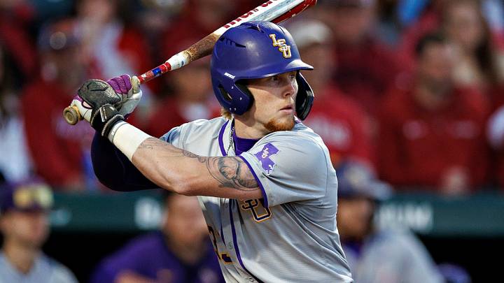 LSU outfielder Ethan Frey