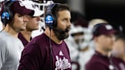 Mississippi State Bulldogs defensive coordinator Coleman Hutzler against the Arizona State Sun Devils at Mountain America Stadium. 