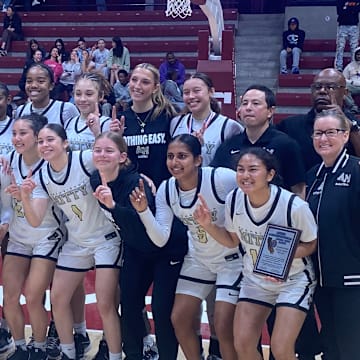 Mitty's girls basketball team, posing after winning another Central Coast Section title two weeks ago, won their fourth straight Northern California Open Division title with a hard-fought 64-60 win over previously unbeaten Clovis West. 