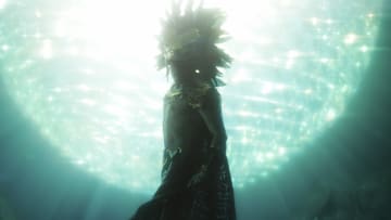 Tenoch Huerta as Namor in Marvel Studios' Black Panther: Wakanda Forever. Photo courtesy of Marvel Studios. © 2022 MARVEL.