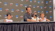 Heat coach Erik Spoelstra addressed reporters ahead of Miami’s game against the Hornets Friday