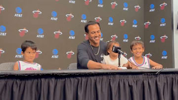 Heat coach Erik Spoelstra addressed reporters ahead of Miami’s game against the Hornets Friday