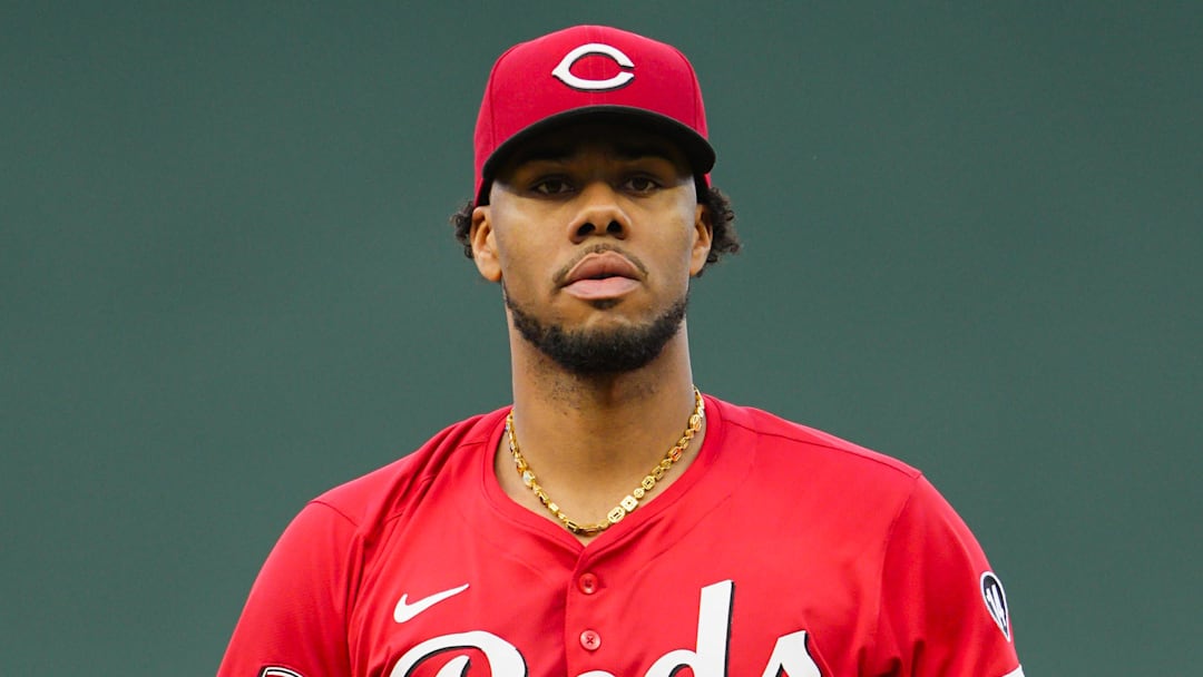 May 28, 2025; Kansas City, Missouri, USA; Cincinnati Reds starting pitcher Hunter Greene (21) pitches during the first inning against the Kansas City Royals at Kauffman Stadium. Mandatory Credit: Jay Biggerstaff-Imagn Images May 28, 2025; Kansas City, Missouri, USA; Cincinnati Reds starting pitcher Hunter Greene (21) pitches during the first inning against the Kansas City Royals at Kauffman Stadium. Mandatory Credit: Jay Biggerstaff-Imagn Images