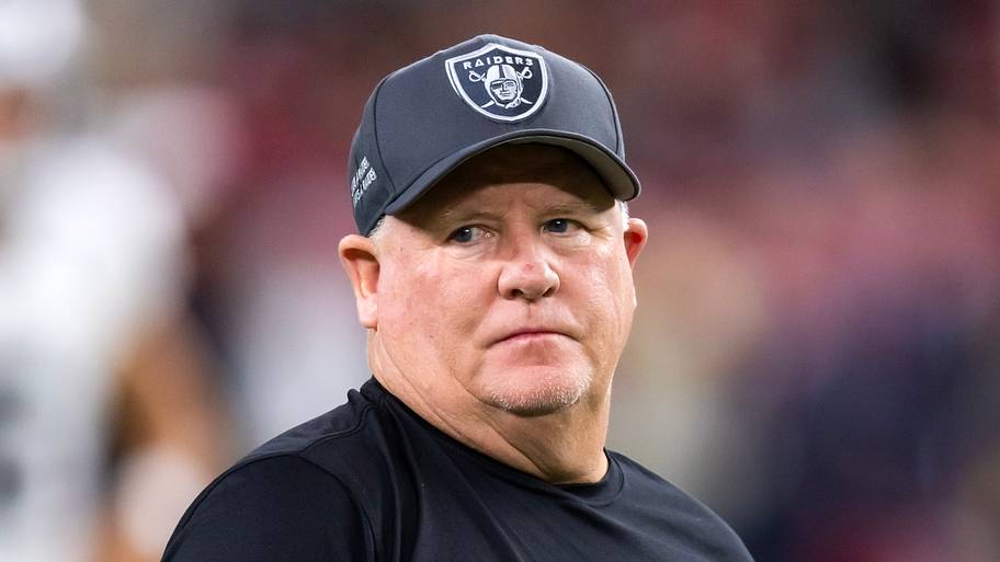 Las Vegas Raiders offensive coordinator Chip Kelly against the Arizona Cardinals.
