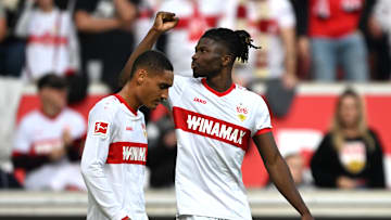 El Bilal Touré (rechts im Bild) überzeugt derzeit die Stuttgarter Anhänger