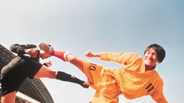 Stephen Chow in "Shaolin Soccer."