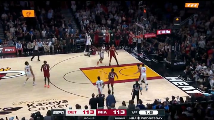 Detroit Pistons vs. Miami Heat on March 19, 2025.