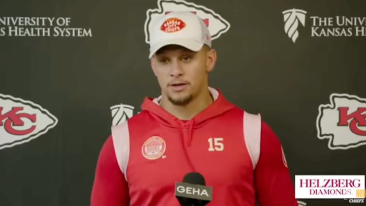 Kansas City Chiefs quarterback Patrick Mahomes on May 29, 2025.