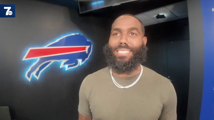 Buffalo Bills wide receiver Elijah Moore on May 5, 2025. Buffalo Bills wide receiver Elijah Moore on May 5, 2025.