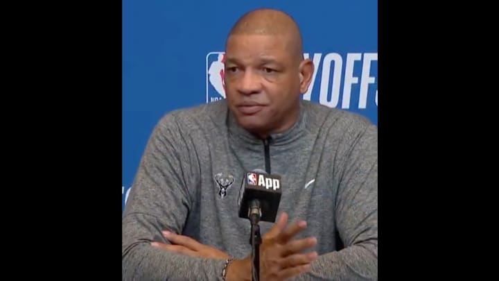 Milwaukee Bucks head coach Doc Rivers on April 27, 2025.