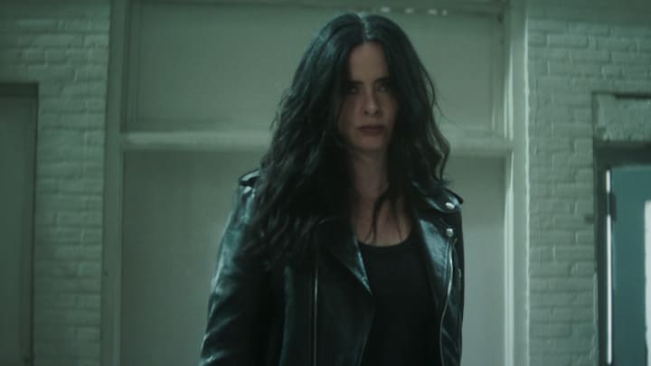 Jessica Jones (Krysten Ritter) in Marvel Television's DAREDEVIL: BORN AGAIN, exclusively on Disney+. Photo courtesy of Marvel Television. © 2026 MARVEL.