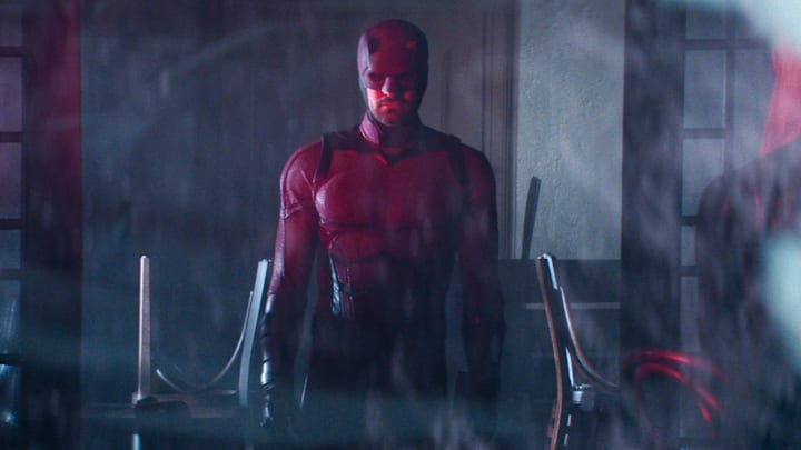 Matt Murdock/Daredevil (Charlie Cox) in Marvel Television's DAREDEVIL: BORN AGAIN, exclusively on Disney+. 