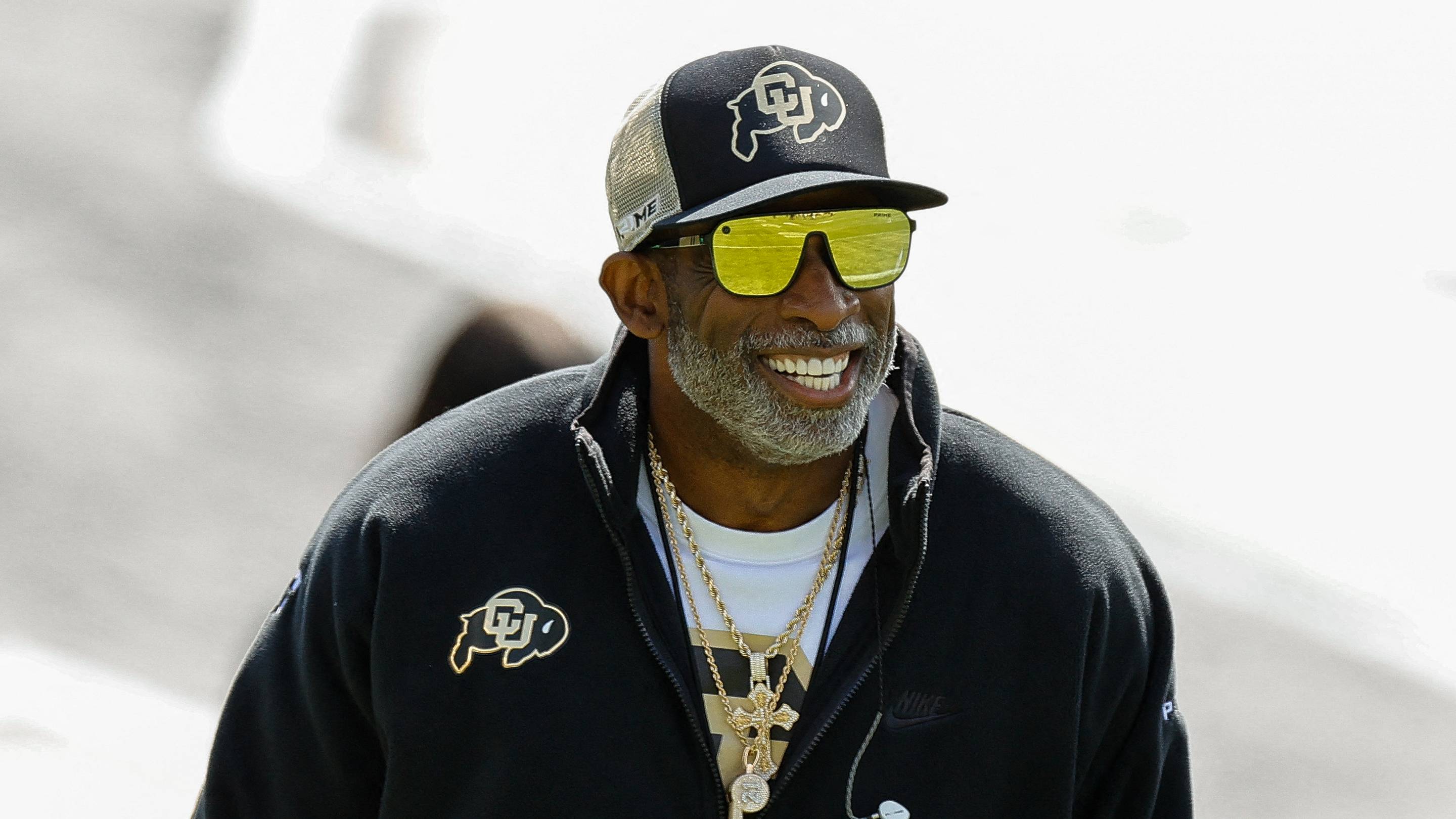 Apr 19, 2025; Boulder, CO, USA; Colorado Buffaloes head coach Deion Sanders during the spring game at Folsom Field.