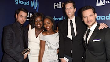 Viola Davis, Aja Naomi King, Jack Falahee, Matt McGorry - Backstage - 26th Annual GLAAD Media Awards