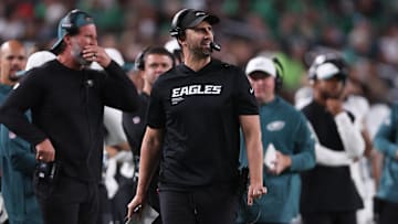 Aug 7, 2025; Philadelphia, Pennsylvania, USA; Philadelphia Eagles head coach Nick Sirianni in a game against the Cincinnati Bengals at Lincoln Financial Field.