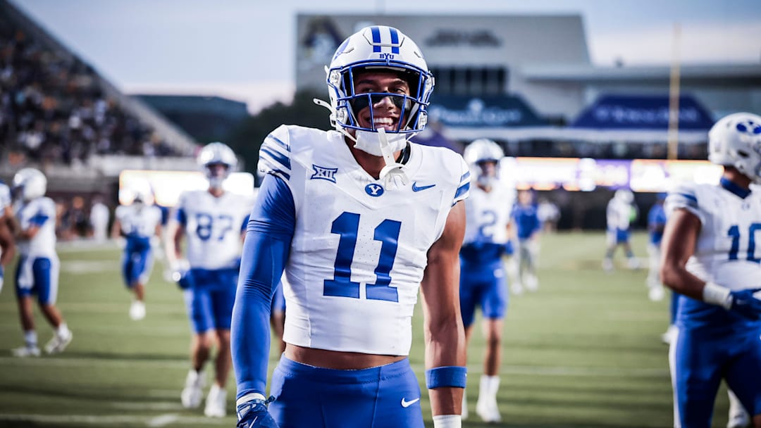 BYU safety Faletau Satuala against East Carolina