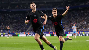 Fermin Lopez (li.) vom FC Barcelona