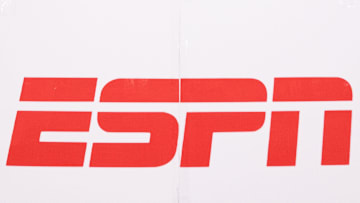 Shawnee Heights students show their High School Gameday spirit by recreating an ESPN broadcast booth during their game against Seaman inside Shawnee Heights High School Friday, Feb. 28, 2025.