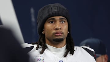 Oct 20, 2025; Seattle, Washington, USA; Houston Texans quarterback C.J. Stroud (7) is seen prior to the game against the Seattle Seahawks at Lumen Field. Mandatory Credit: Kevin Ng-Imagn Images