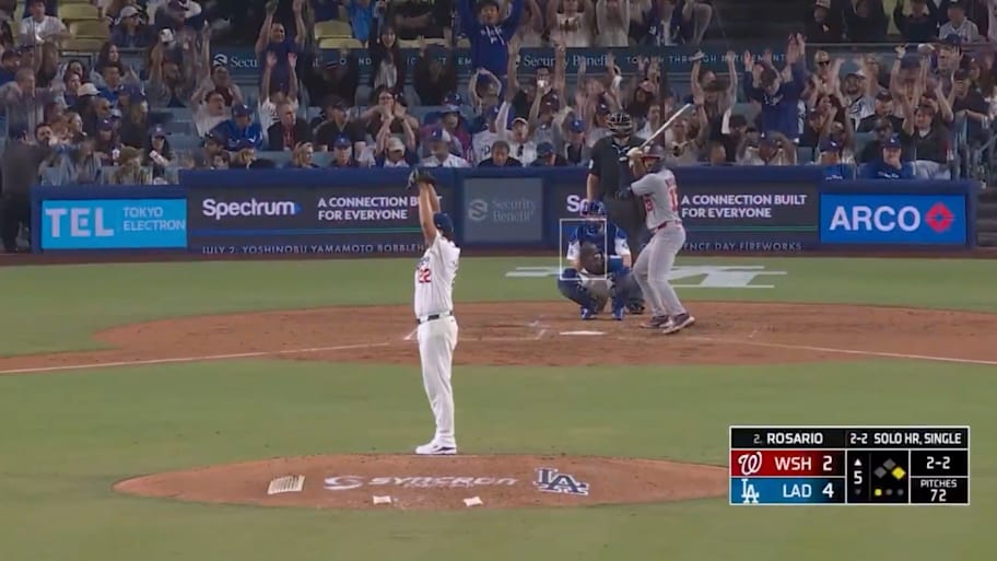 Los Angeles Dodgers pitcher Clayton Kershaw on June 20, 2025. | MLB / X / Screensho