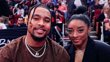Jonathan Owens and Simone Biles