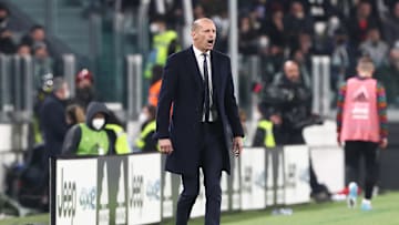 Allegri on the touchline